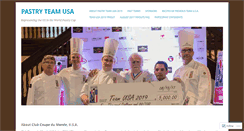Desktop Screenshot of pastryteamusa.com